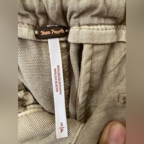 free people  margate pleated paperbag trouser in  swirl, size PS - Picture 8 of 10